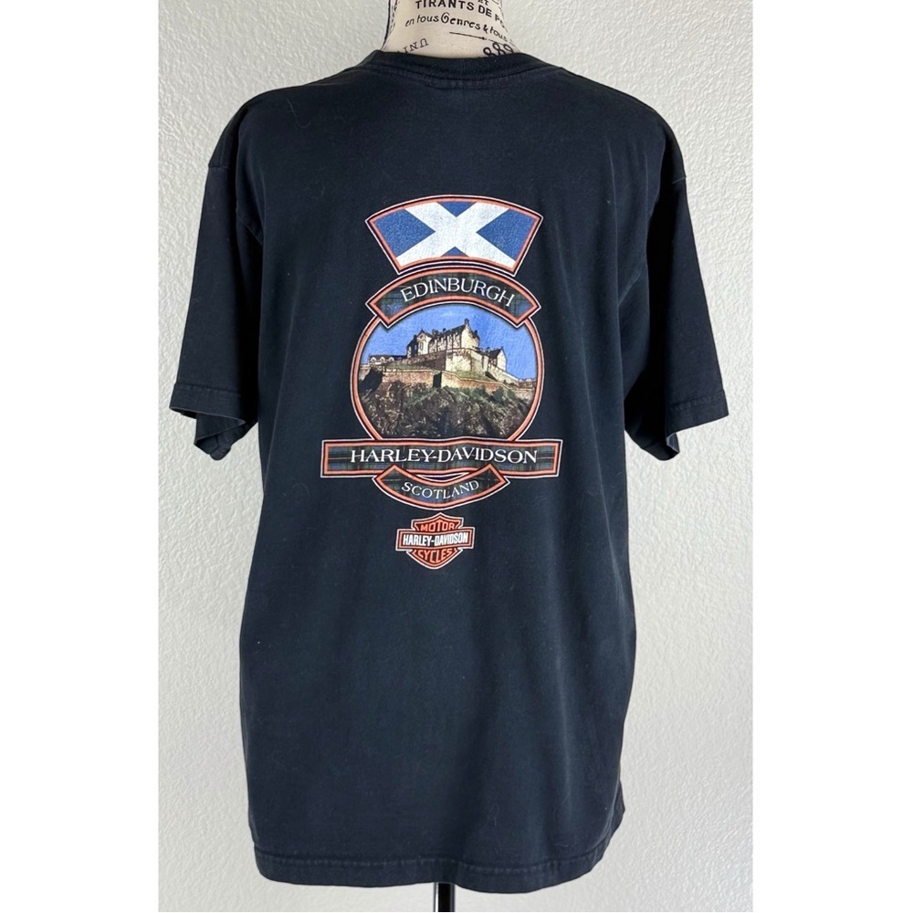 Harley-Davidson Vintage 2006 Edinburgh Scotland Graphic T-shirt, Large